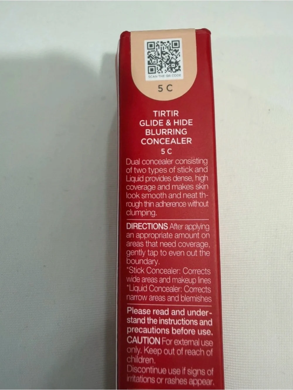 TIRTIR Glide & Hide Blurring Concealer 5C NEW Sealed